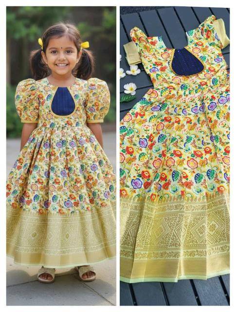 NEW LAUNCING KIDS GOWN silk Wholesale children clothing market in Kolkata